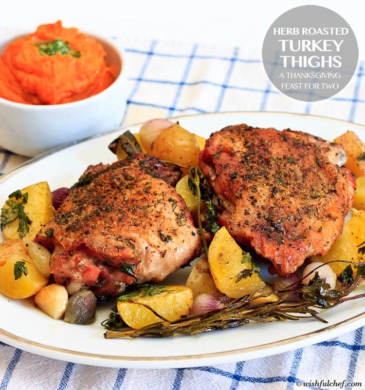 Herb Roasted Turkey Thighs – A Thanksgiving Feast for Two