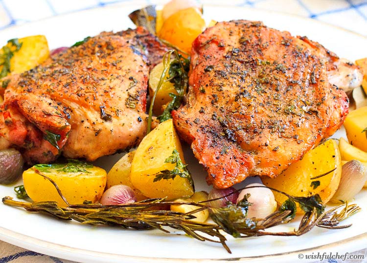 Herb Roasted Turkey Thighs – A Thanksgiving Feast for Two