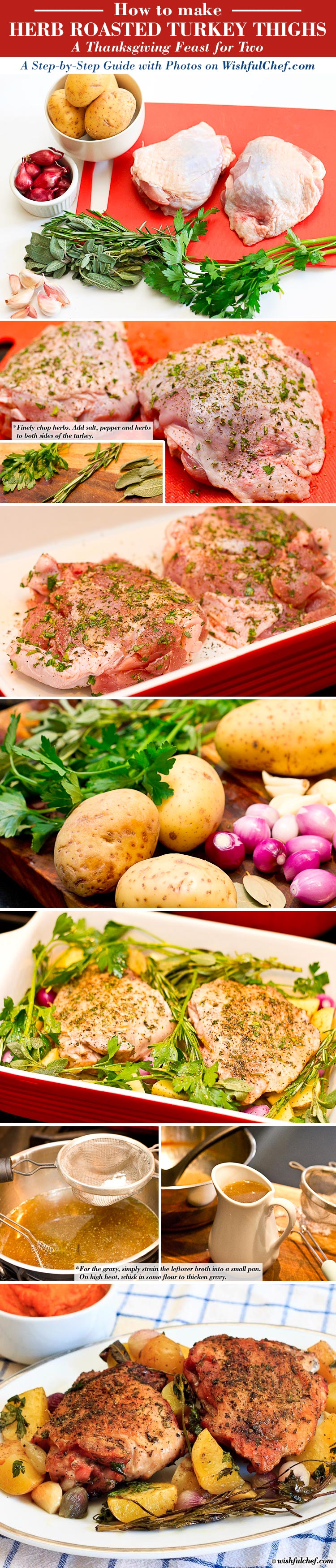 Step-by-Step: Herb Roasted Turkey Thighs – A Thanksgiving Feast for Two