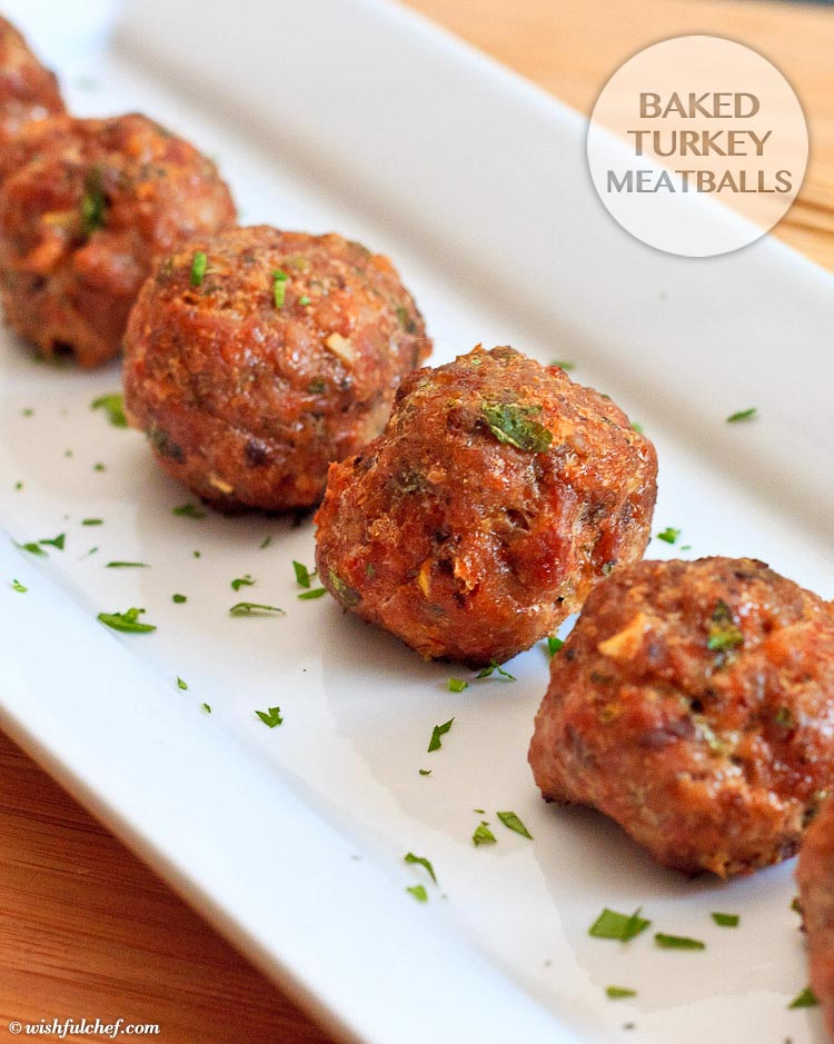 Baked Turkey Meatballs