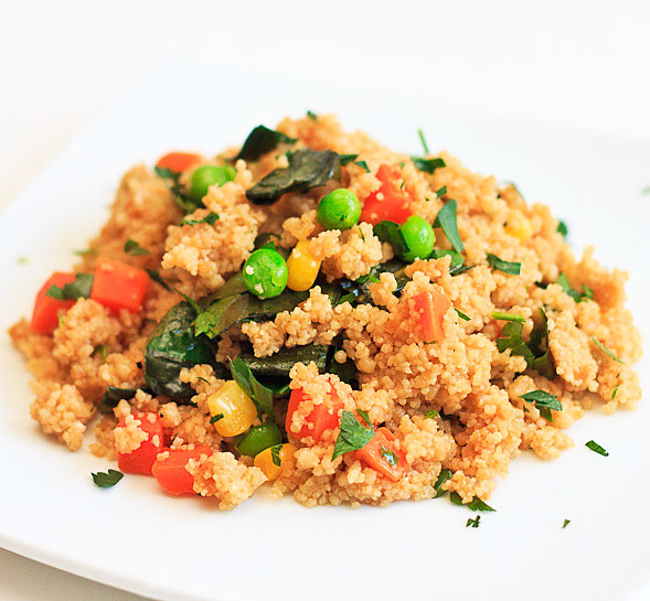 Crispy Whole Wheat Couscous Salad