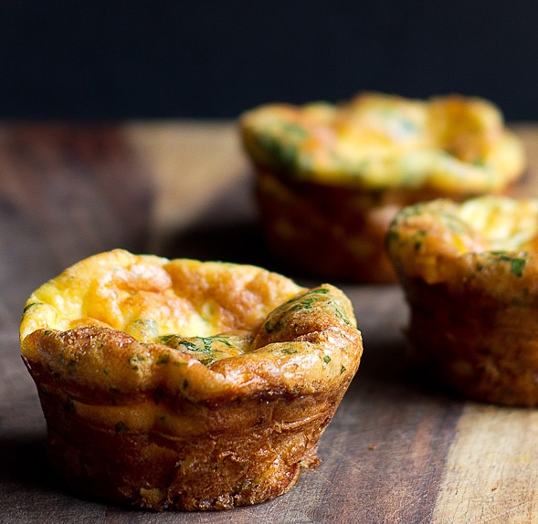 Mini Frittata Cups with Mascarpone and Prosciutto