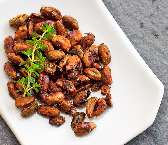 Roasted Pistachios with Thyme