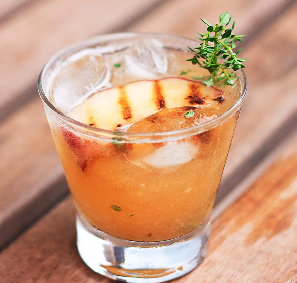 Grilled Peach Cocktail