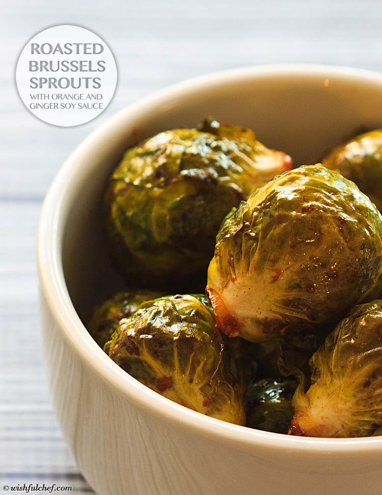 Brussels Sprouts Orange Ginger Soy