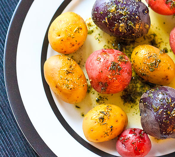 Baby Potatoes with Herbed Butter