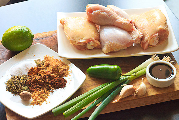 Caribbean Jerk Chicken ingredients