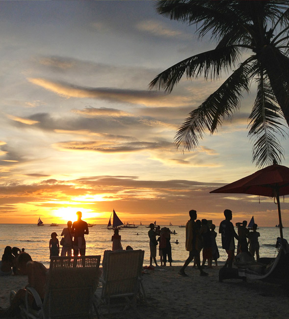 Sunset in Boracay, Philippines