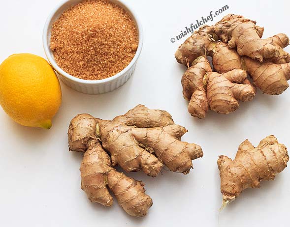 Ginger Syrup ingredients