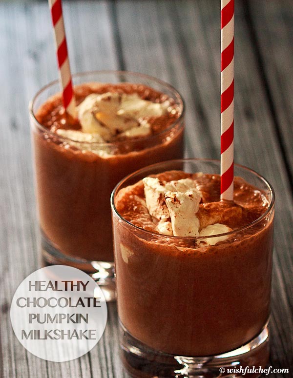 Healthy Chocolate Pumpkin Milkshake