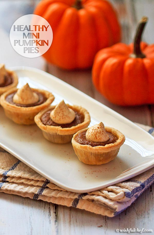Healthy Mini Pumpkin Pies
