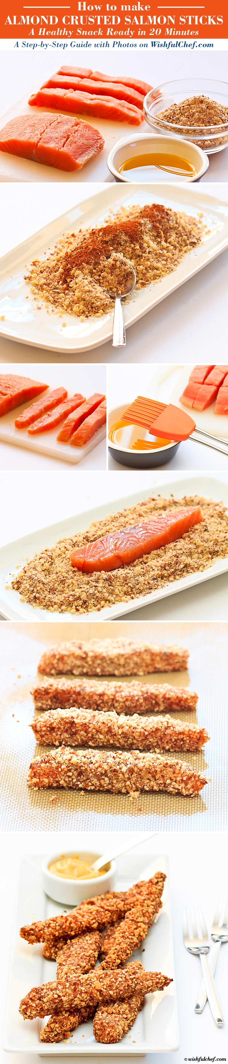 Almond Crusted Salmon Sticks