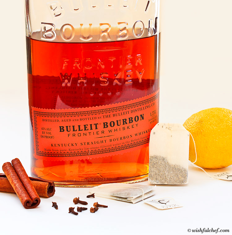 Spiced Bourbon Hot Toddy with Green Tea