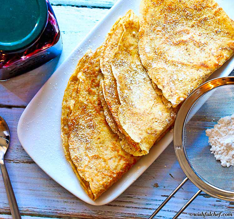 Whole Wheat Crepes - Easy French Pancakes