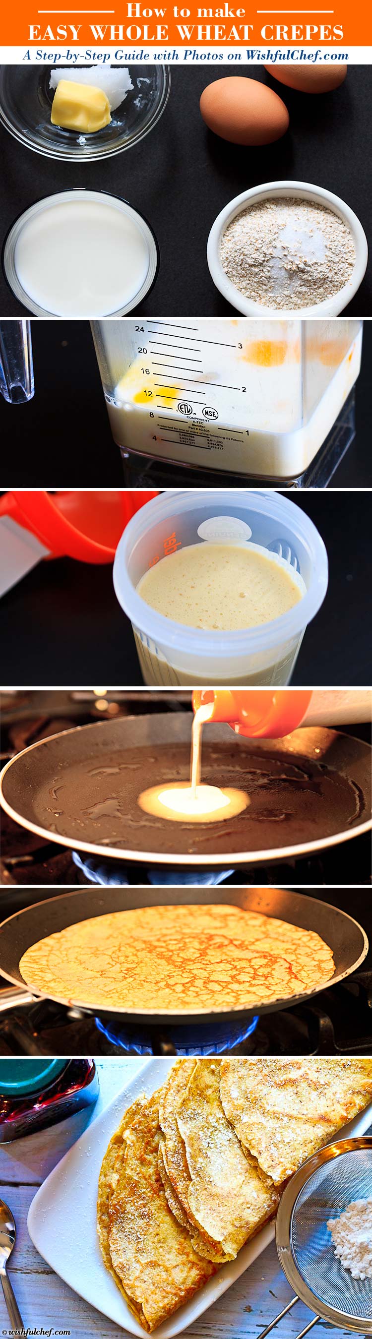 Step-by-Step: Easy Whole Wheat Crepes