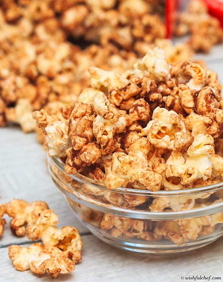 Cinnamon and Cocoa Party Popcorn