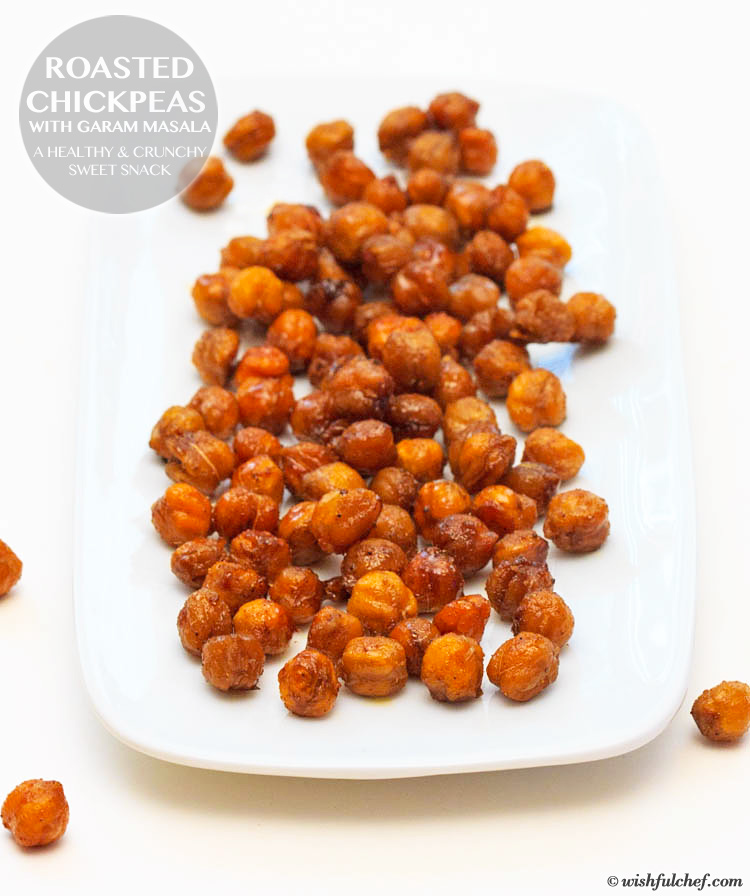 Oven Roasted Chickpeas with Garam Masala