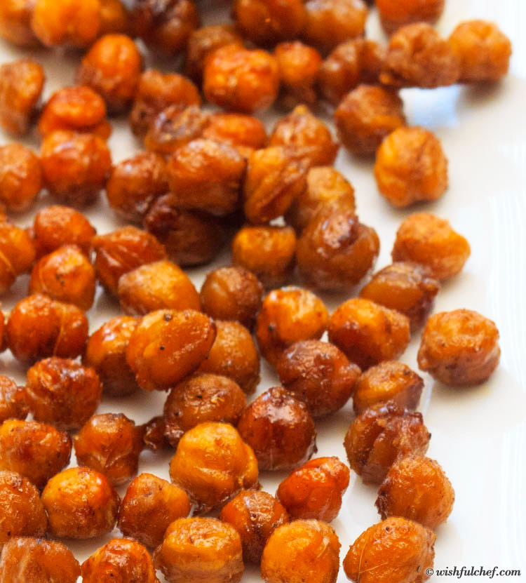 Oven Roasted Chickpeas with Garam Masala