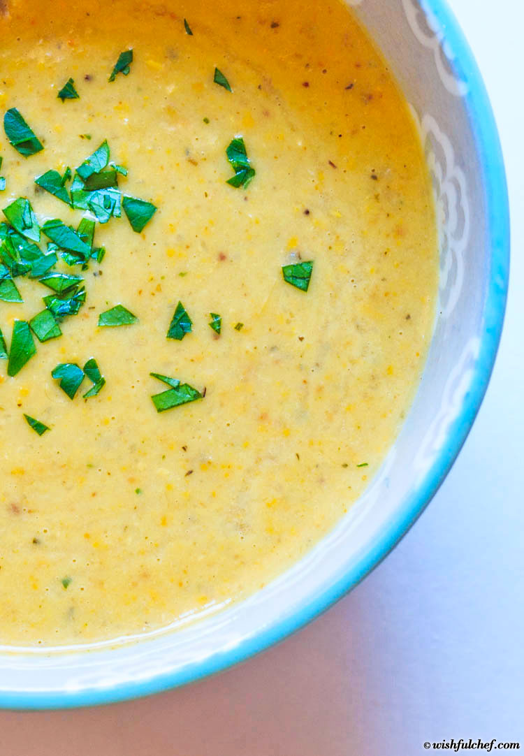 Creamy Roasted Corn Potato Soup