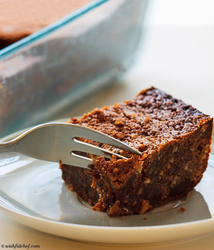 Flourless Peanut Butter Chocolate Brownies