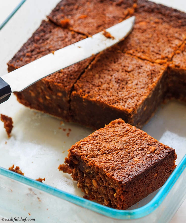 Flourless Peanut Butter Chocolate Brownies