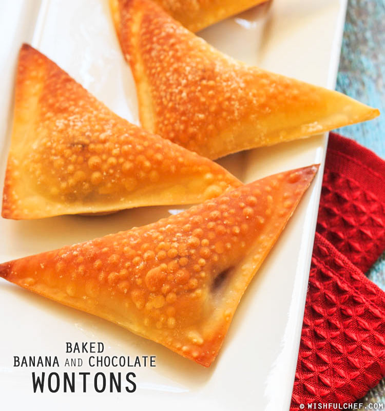 Banana Chocolate Wontons