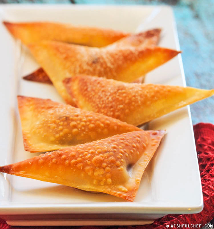 Banana Chocolate Wontons