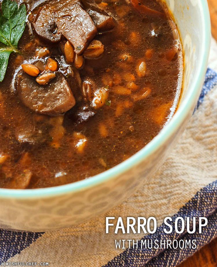 Farro Mushroom Soup