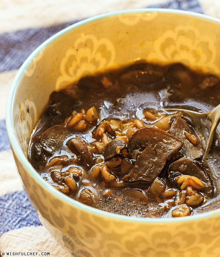 Farro Mushroom Soup