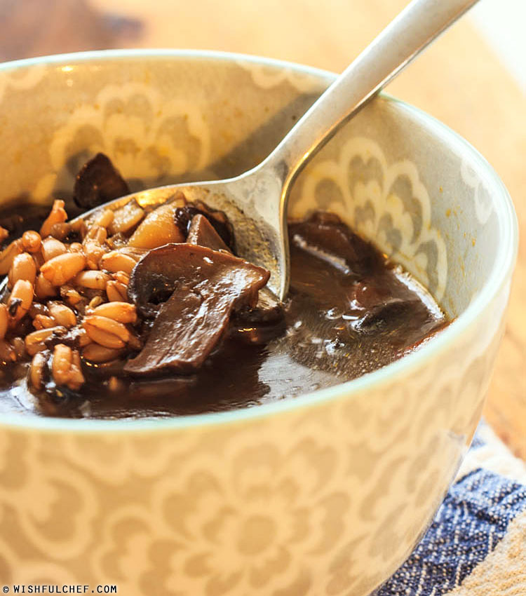 Farro Mushroom Soup