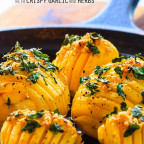 Garlic Hasselback Potatoes